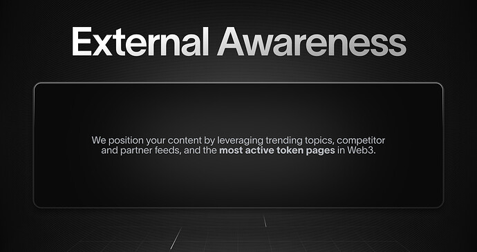 External Awareness